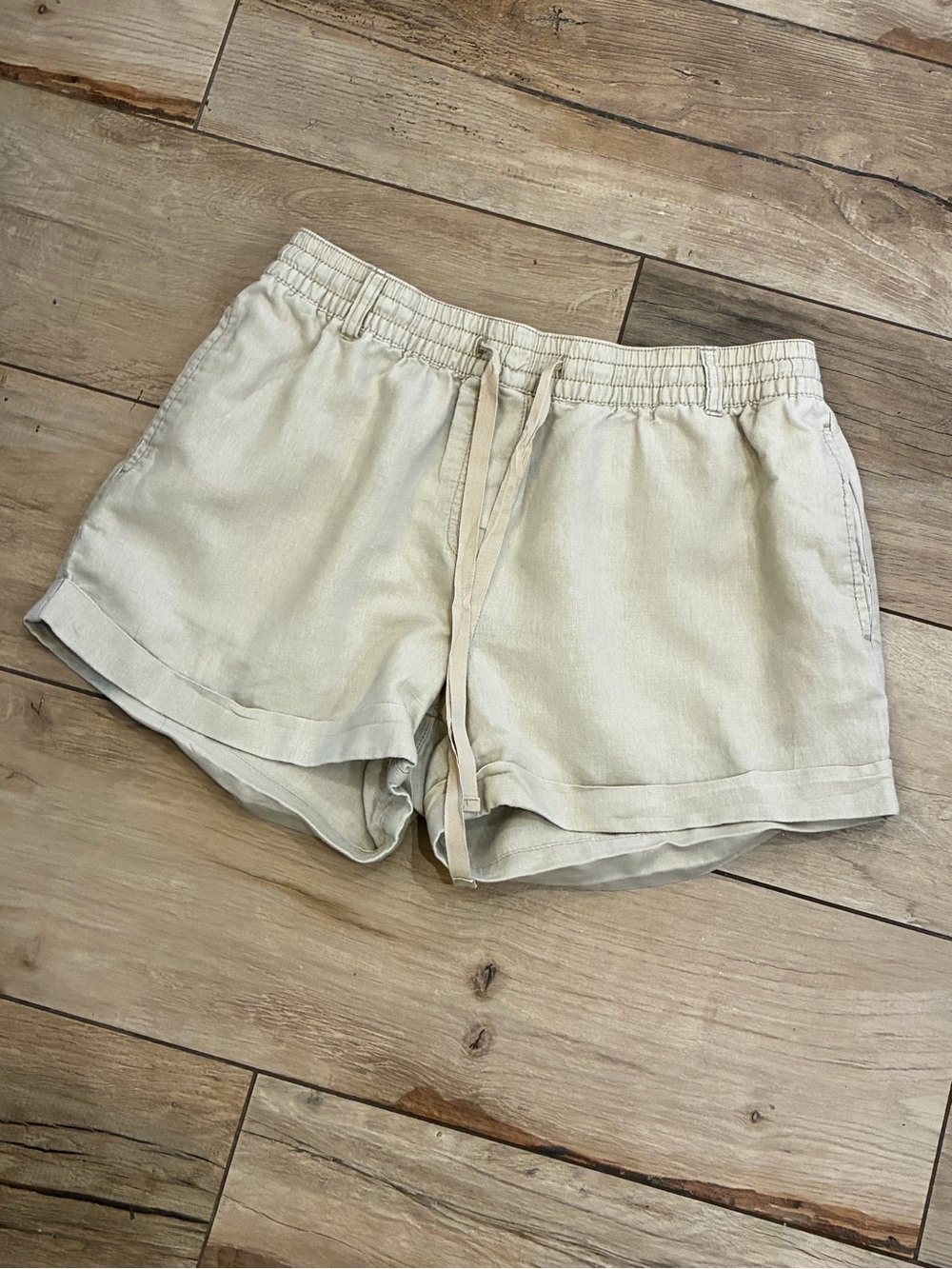 Joe Fresh Light Beige Drawstring Athletic Shorts